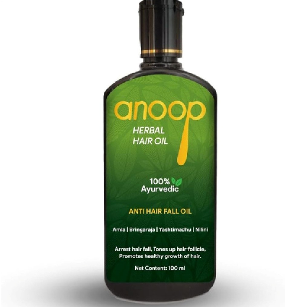 Anoop herbal hair oil bottle
