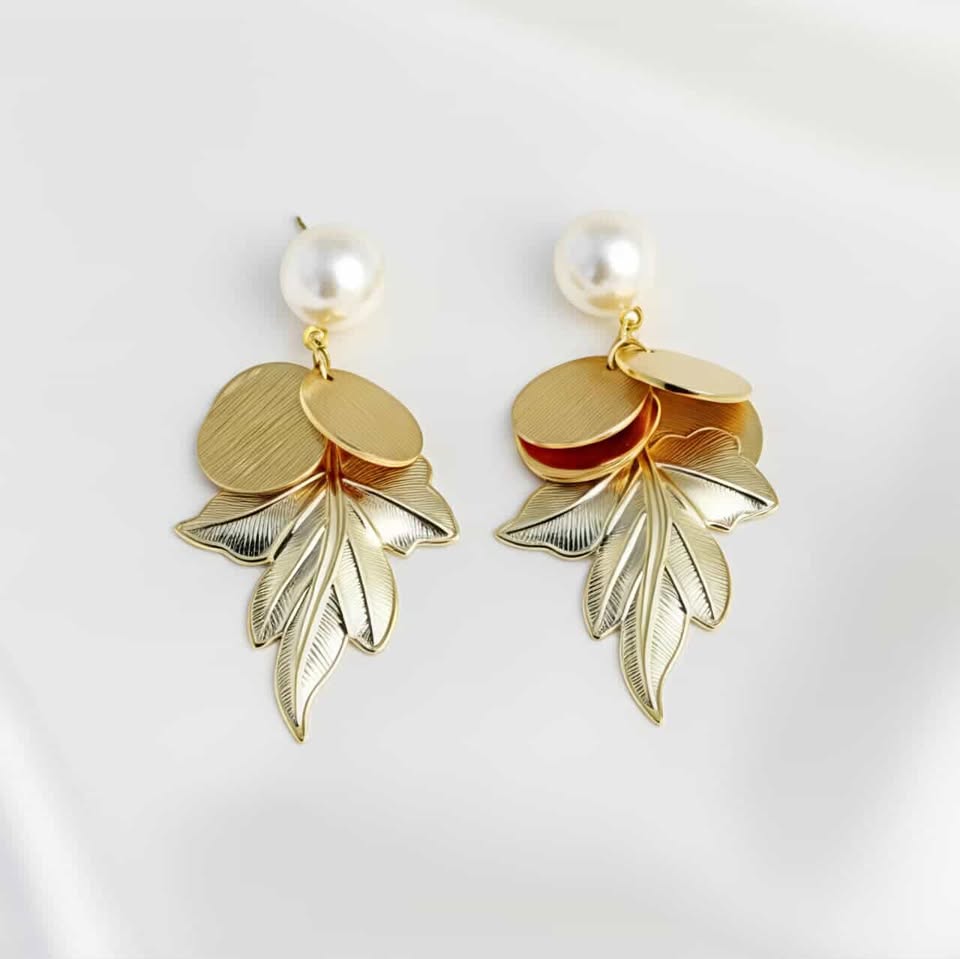 Gold earrings