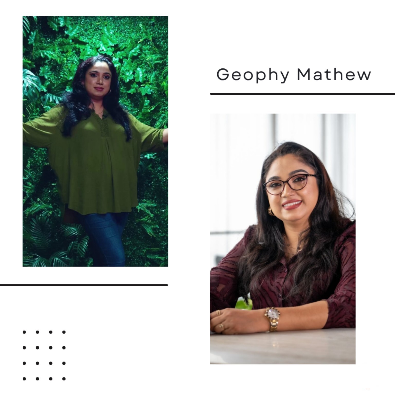 Geophy Mathew - fashion stylist in Kerala, Women In Business feature