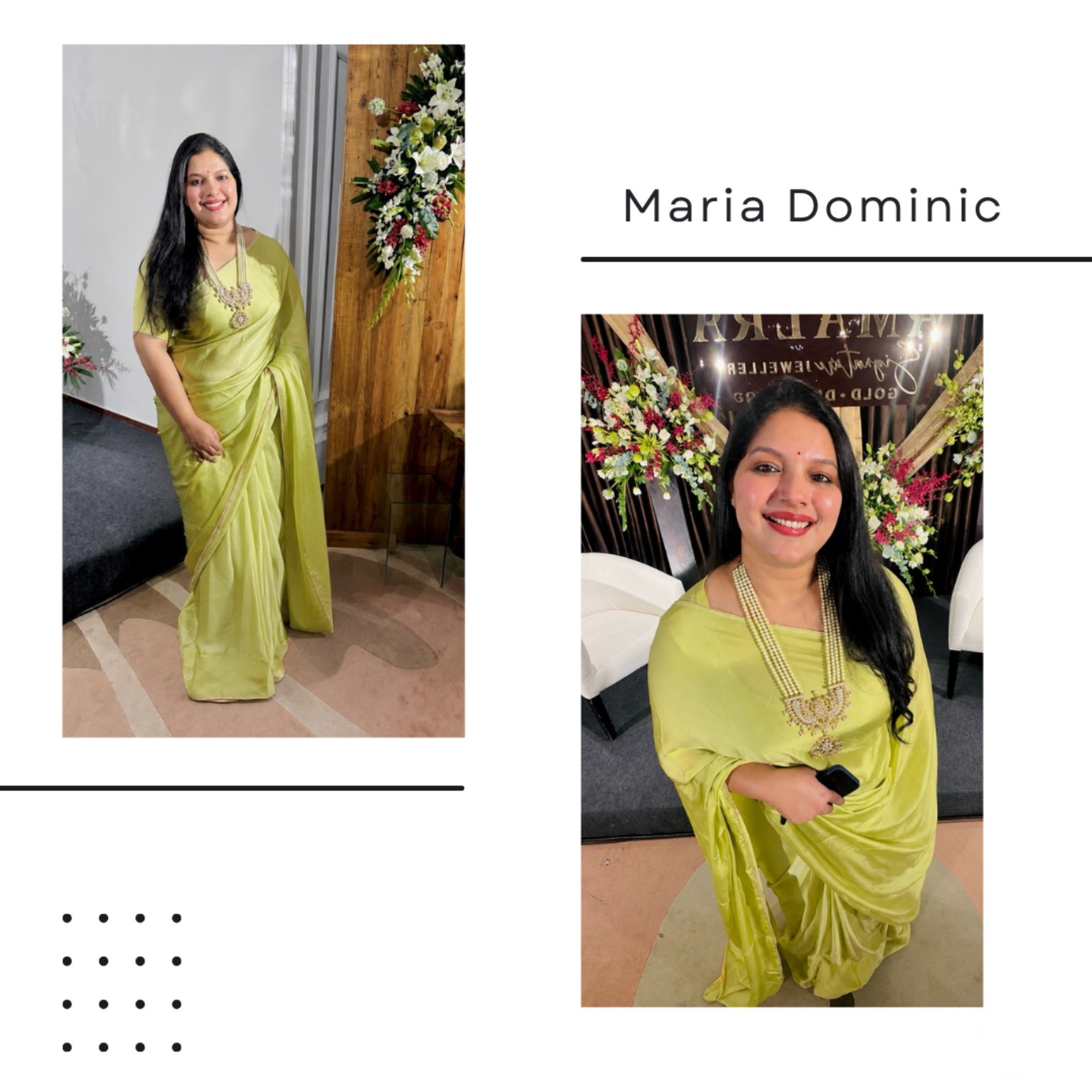 Maria Dominic - fashion stylist in Kerala, Women In Business feature