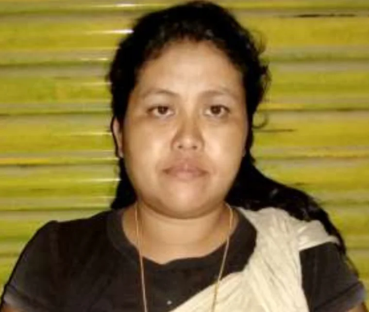 Thokchom Reena Luwang, leader of J.S. Enterprise, one of the women entrepreneurs from Manipur